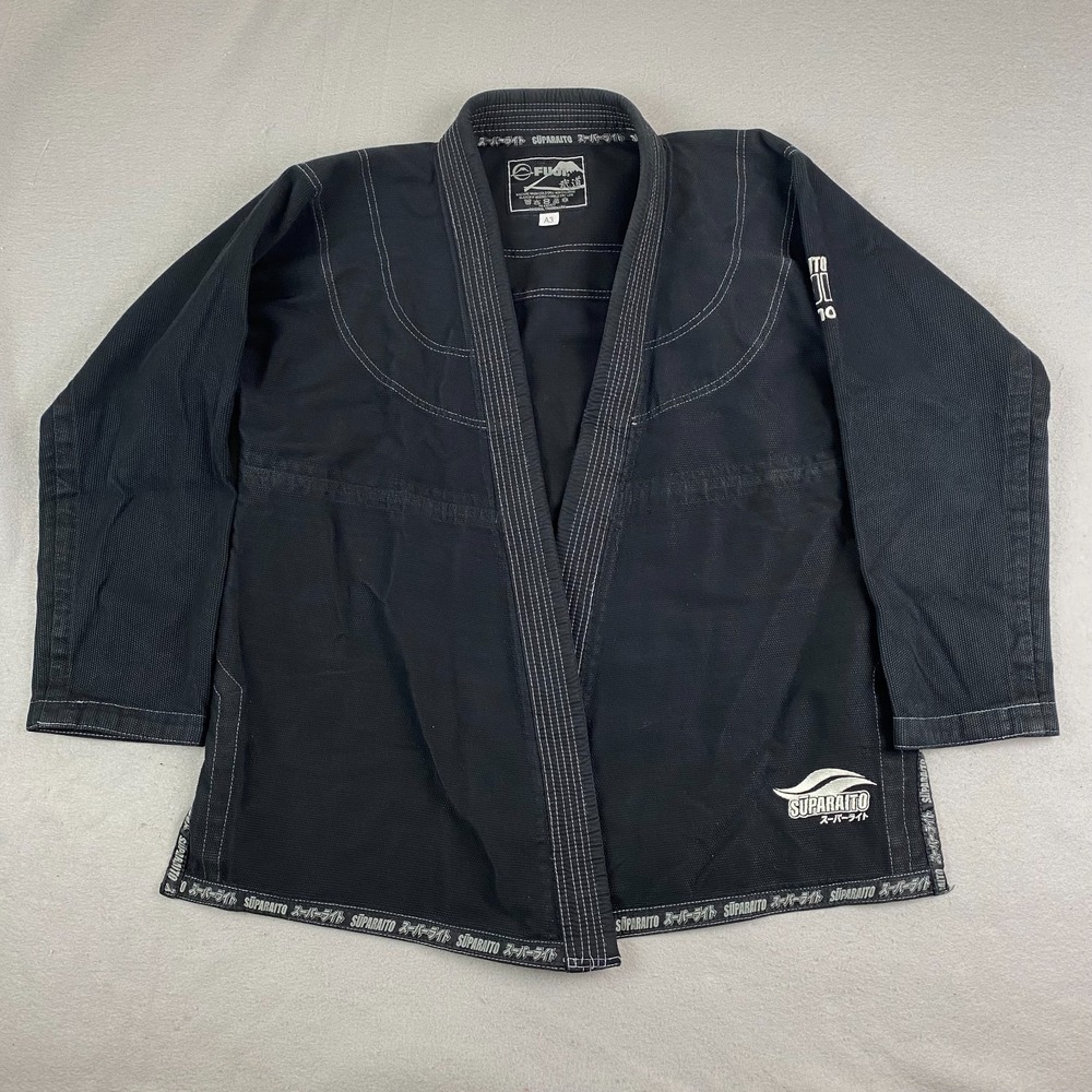 Fuji Suparaito Jiu Jitsu Gi Kimono Black Adult Size A3 Martial Arts Uniform